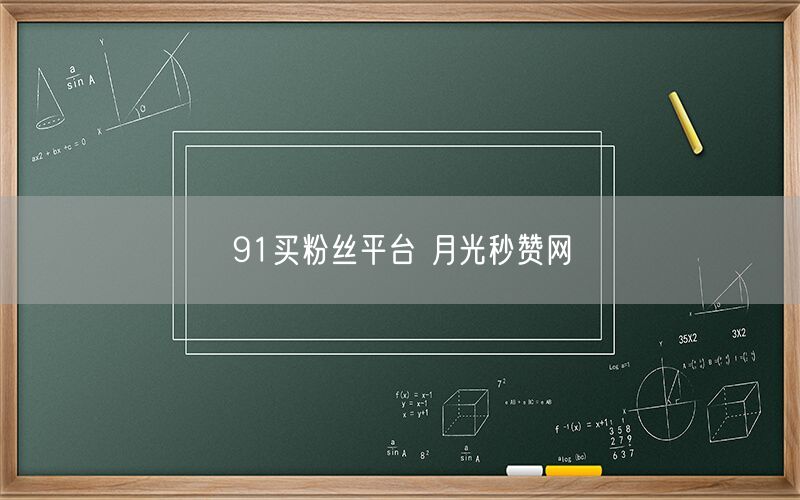 91买粉丝平台 月光秒赞网